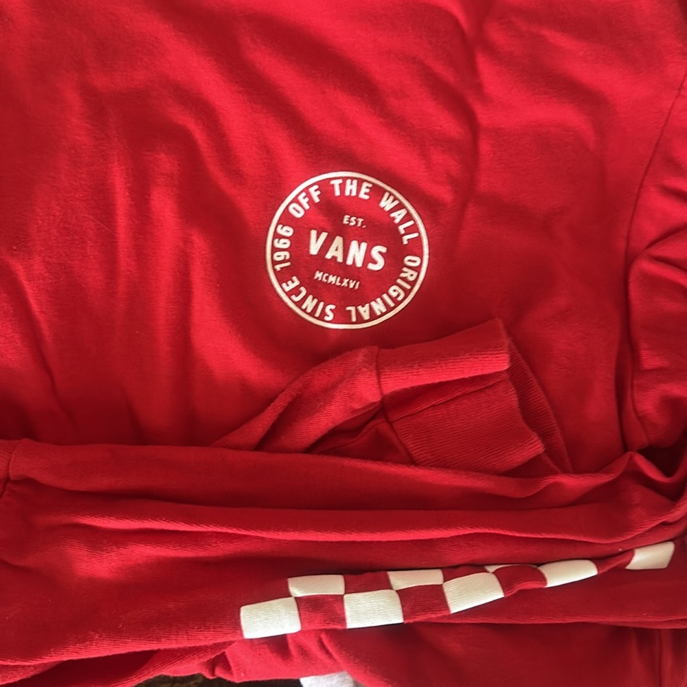Hurley and Vans Boys Long Sleeve Tees Red and Gray - Picture 4 of 4